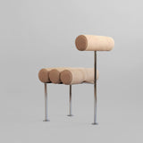 101 Copenhagen Hiro Dining Chair – Stainless Steel & Nubuck Leather