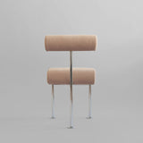 101 Copenhagen Hiro Dining Chair – Stainless Steel & Nubuck Leather