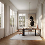 101 Copenhagen Hiro Dining Chair – Stainless Steel & Nubuck Leather