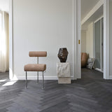 101 Copenhagen Hiro Dining Chair – Stainless Steel & Nubuck Leather