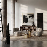 101 Copenhagen Low Pillar Table – Brass