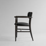 101 Copenhagen Nama Dining Armchair – Coffee Black Oak & Aniline Leather