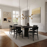 101 Copenhagen Nama Dining Armchair – Coffee Black Oak & Aniline Leather