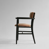 101 Copenhagen Nama Dining Armchair – Coffee Black Oak & Desert Velvet
