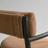 101 Copenhagen Nama Dining Armchair – Coffee Black Oak & Desert Velvet
