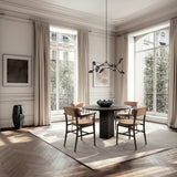 101 Copenhagen Nama Dining Armchair – Coffee Black Oak & Desert Velvet