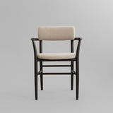 101 Copenhagen Nama Dining Armchair – Coffee Black Oak & Linen