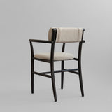 101 Copenhagen Nama Dining Armchair – Coffee Black Oak & Linen