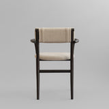 101 Copenhagen Nama Dining Armchair – Coffee Black Oak & Linen