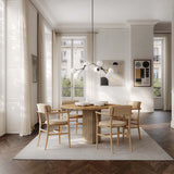 101 Copenhagen Nama Dining Armchair – Natural Oak & Nubuck Leather