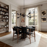 101 Copenhagen Nama Dining Chair – Classic Brown Oak & Black Leather