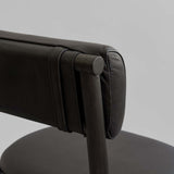 101 Copenhagen Nama Dining Chair – Coffee Black Oak & Black Leather