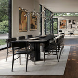 101 Copenhagen Nama Dining Chair – Coffee Black Oak & Black Leather