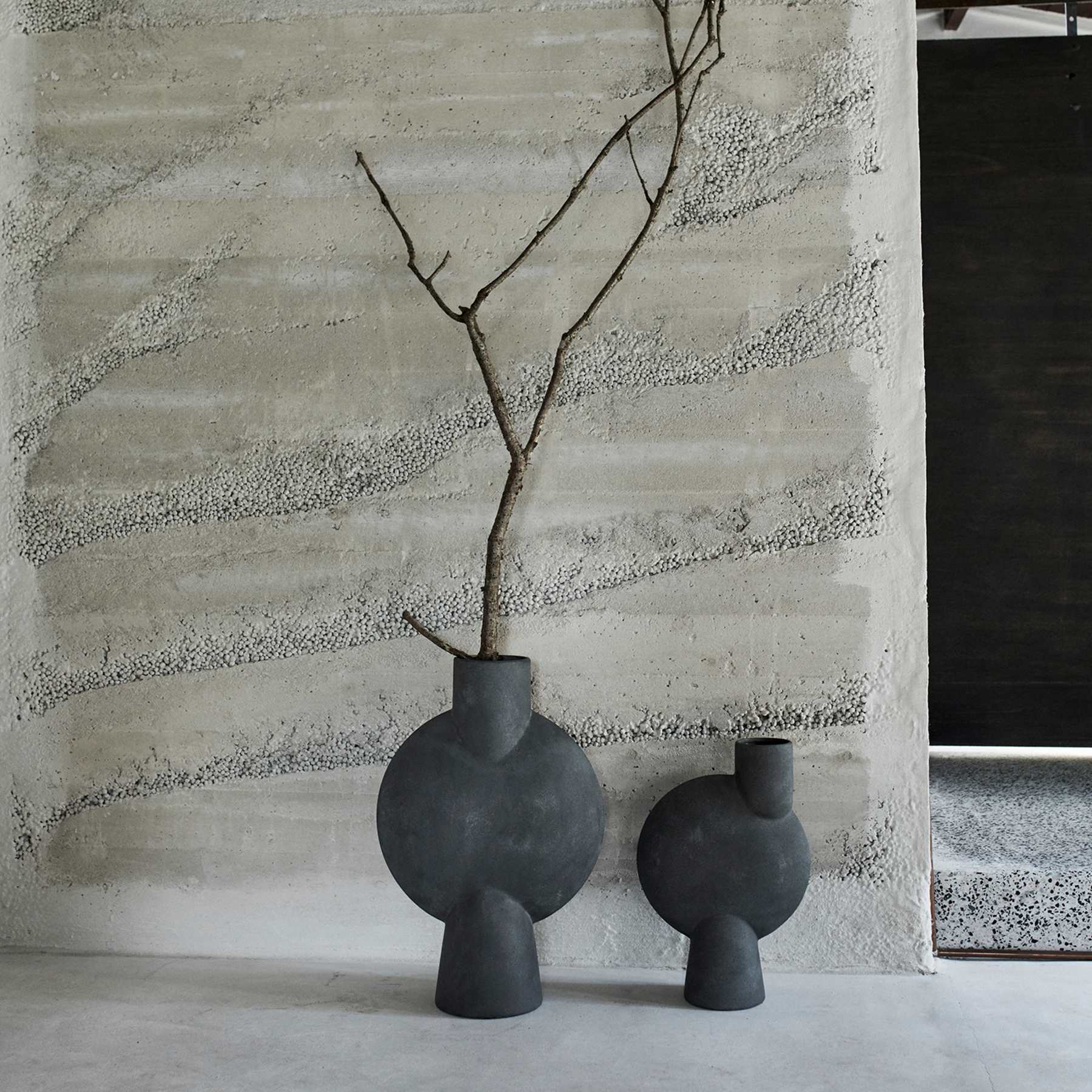101 Copenhagen Sphere Vase Bubl - Hexa - Dark Grey