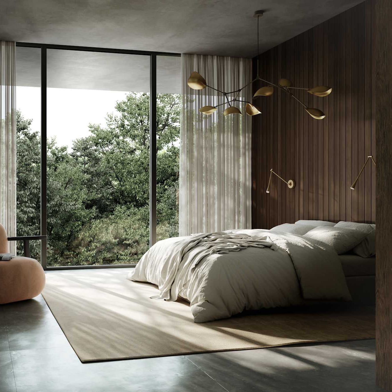 101 Copenhagen Stingray Chandelier – Brass