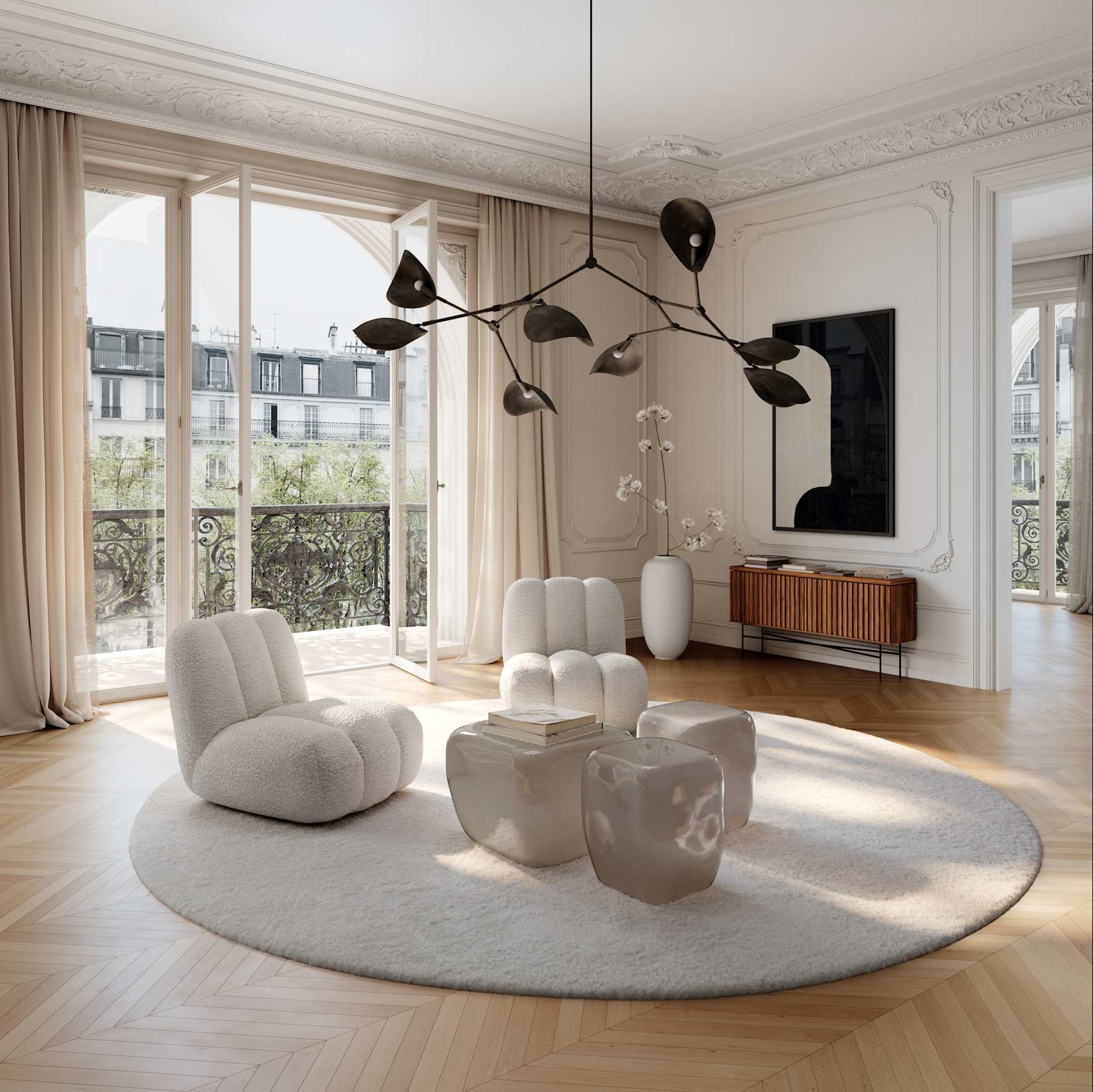 101 Copenhagen Stingray Chandelier – Bronze