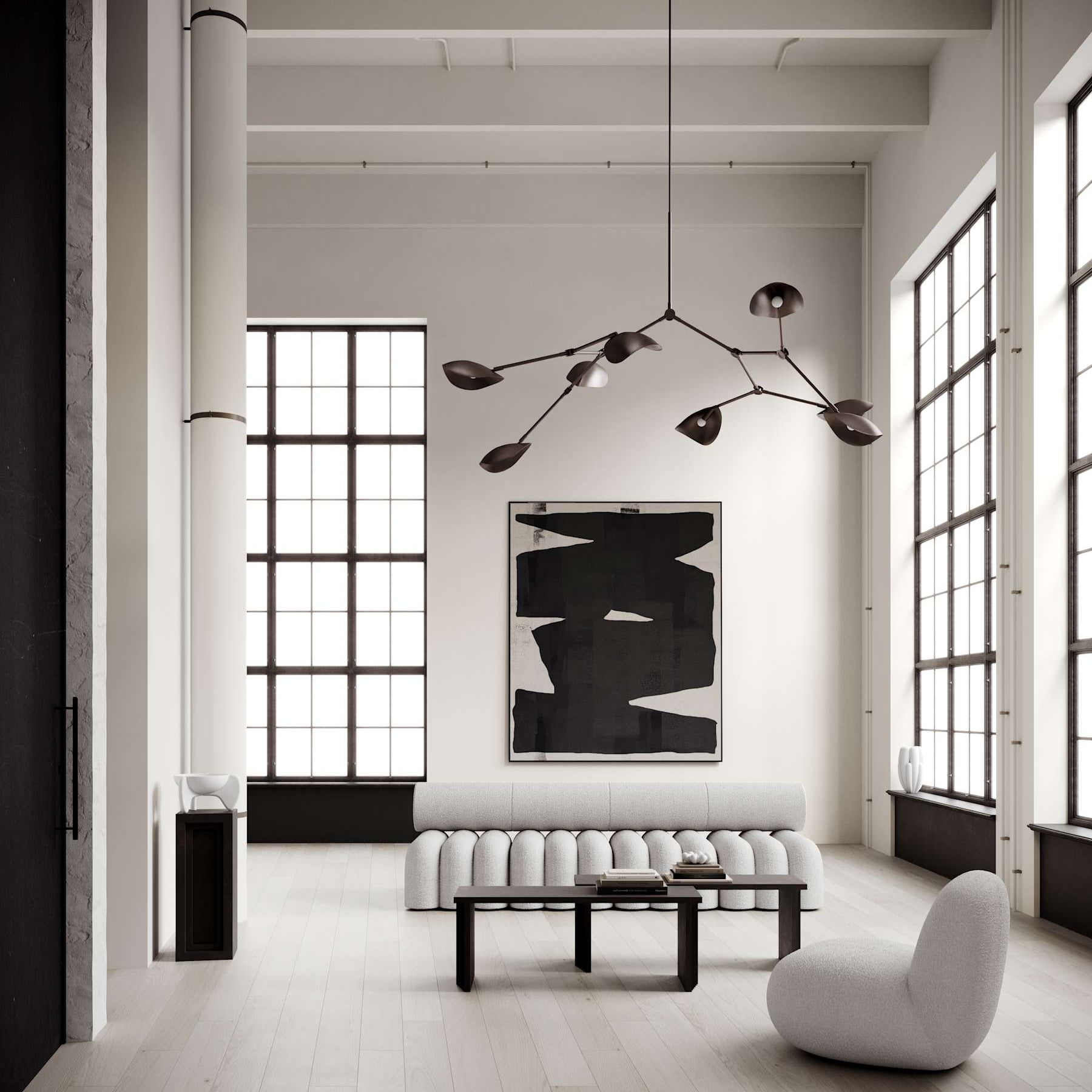 101 Copenhagen Stingray Chandelier – Grande – Bronze