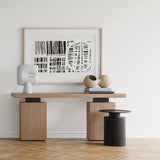 101 Copenhagen Tall Pillar Table – Burned Black