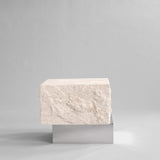 101 Copenhagen Temple Low Coffee Table – Chrome & Limestone