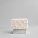 101 Copenhagen Temple Low Coffee Table – Chrome & Limestone