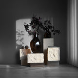 101 Copenhagen Temple Low Coffee Table – Chrome & Limestone