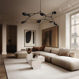 101 Copenhagen Temple Low Coffee Table – Chrome & Limestone
