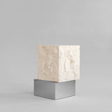 101 Copenhagen Temple Tall Coffee Table – Chrome & Limestone
