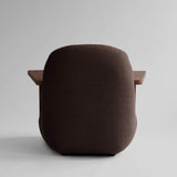 101 Copenhagen Toe Chair with Armrest – Classic Brown Oak & Dark Brown