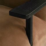 101 Copenhagen Toe Chair with Armrest – Coffee Black Oak & Desert Velvet