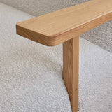 101 Copenhagen Toe Chair with Armrest – Natural Oak & Off-white Boucle