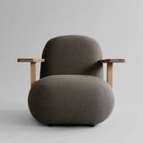 101 Copenhagen Toe Chair with Armrest – Teak & Stone Grey