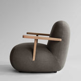 101 Copenhagen Toe Chair with Armrest – Teak & Stone Grey