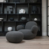 101 Copenhagen Toe Ottoman - Deep Taupe Boucle