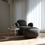 101 Copenhagen Toe Ottoman - Deep Taupe Boucle