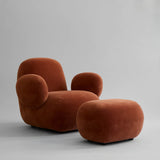 101 Copenhagen Toe Ottoman - Rust Velvet