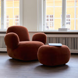 101 Copenhagen Toe Ottoman - Rust Velvet
