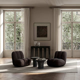 101 Copenhagen Trumpet Tall Side Table – Silver Travertine