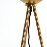 Light & Living Mayson Floor Lamp in Gold and Gold and Clear Glass