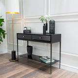 RV Astley Finola Console Table – Black Veneer