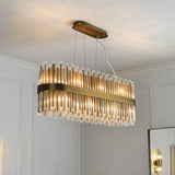 RV Astley Colmar Long Chandelier – Antique Brass