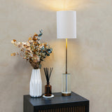 RV Astley Reno Table Lamp – Antique Brass – 80cm