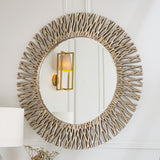RV Astley Adel Round Mirror – Champagne Silver