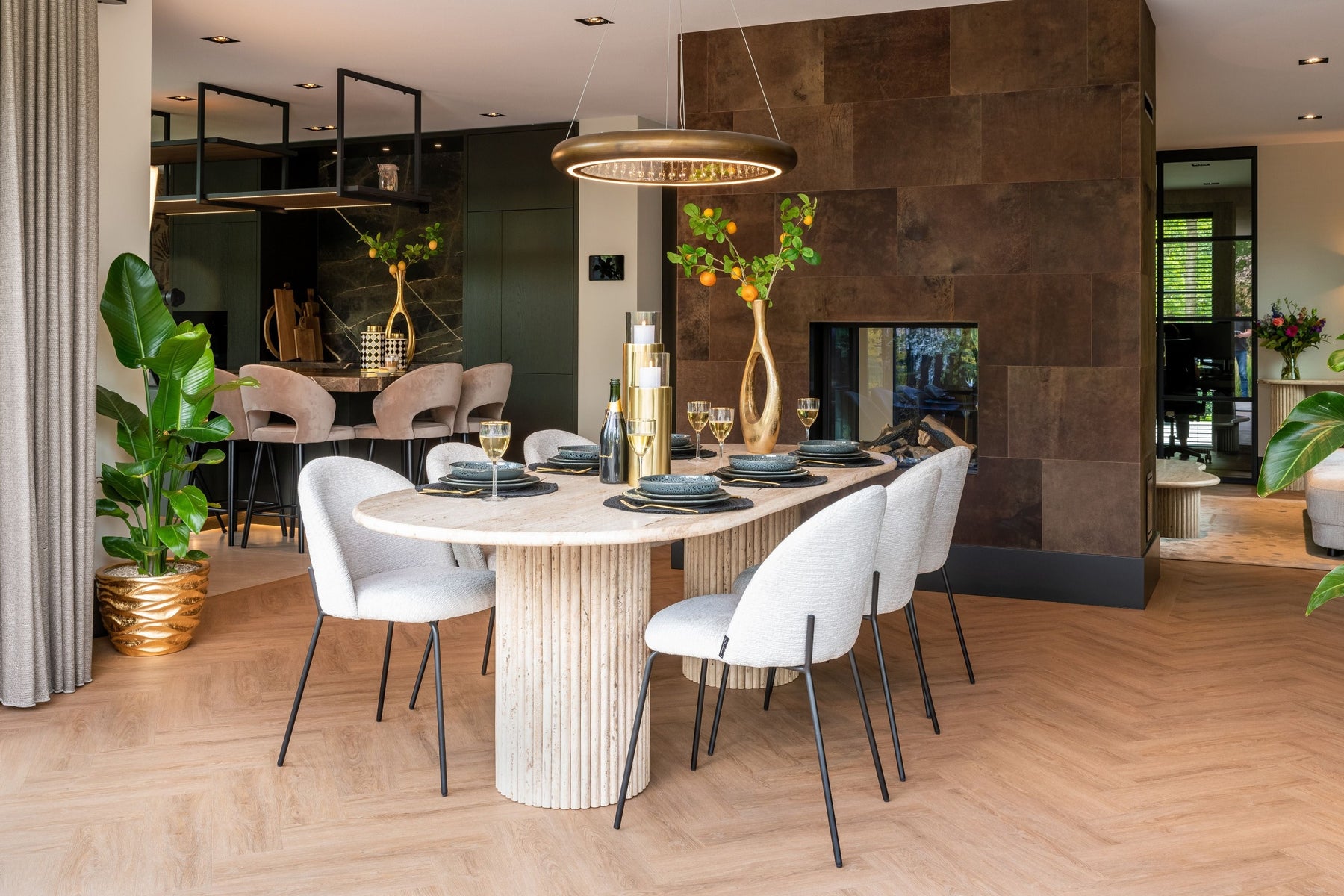 Richmond Interiors La Cantera Oval Dining Table – Shropshire Design
