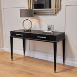 RV Astley Evan Dressing Table – Black Ash