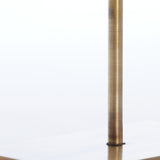 Light & Living Gouya Sculpture in Yellow Agate and Antique Bronze