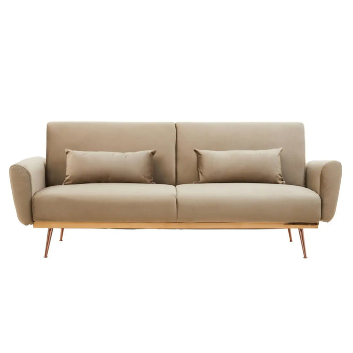 Adelaide Sofa Bed – Mink Velvet