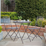 Aldous Bistro Set – Distressed Brown