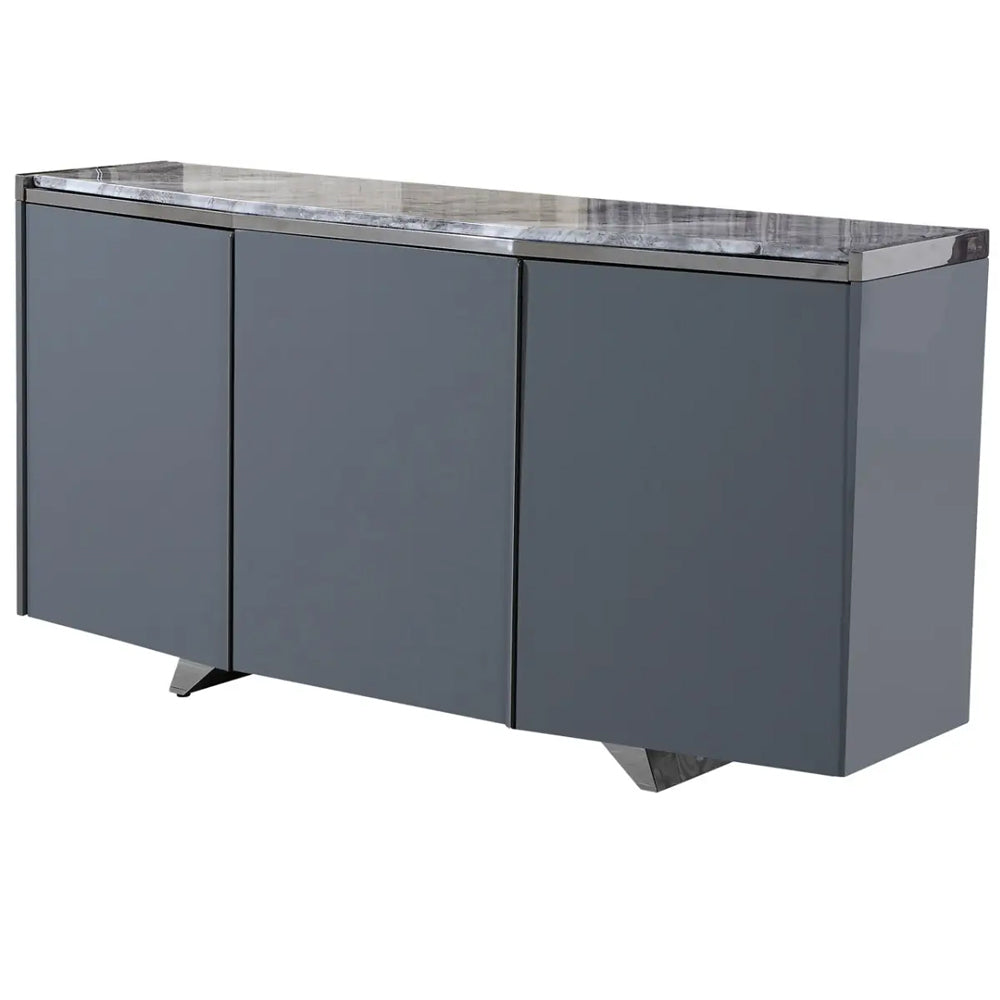 Aldrich Sideboard with Grey Marble Top