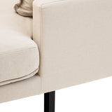 Alora 3 Seater Chaise Sofa - Cream - Right Facing