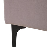 Alora 3 Seater Chaise Sofa - Grey - Left Facing
